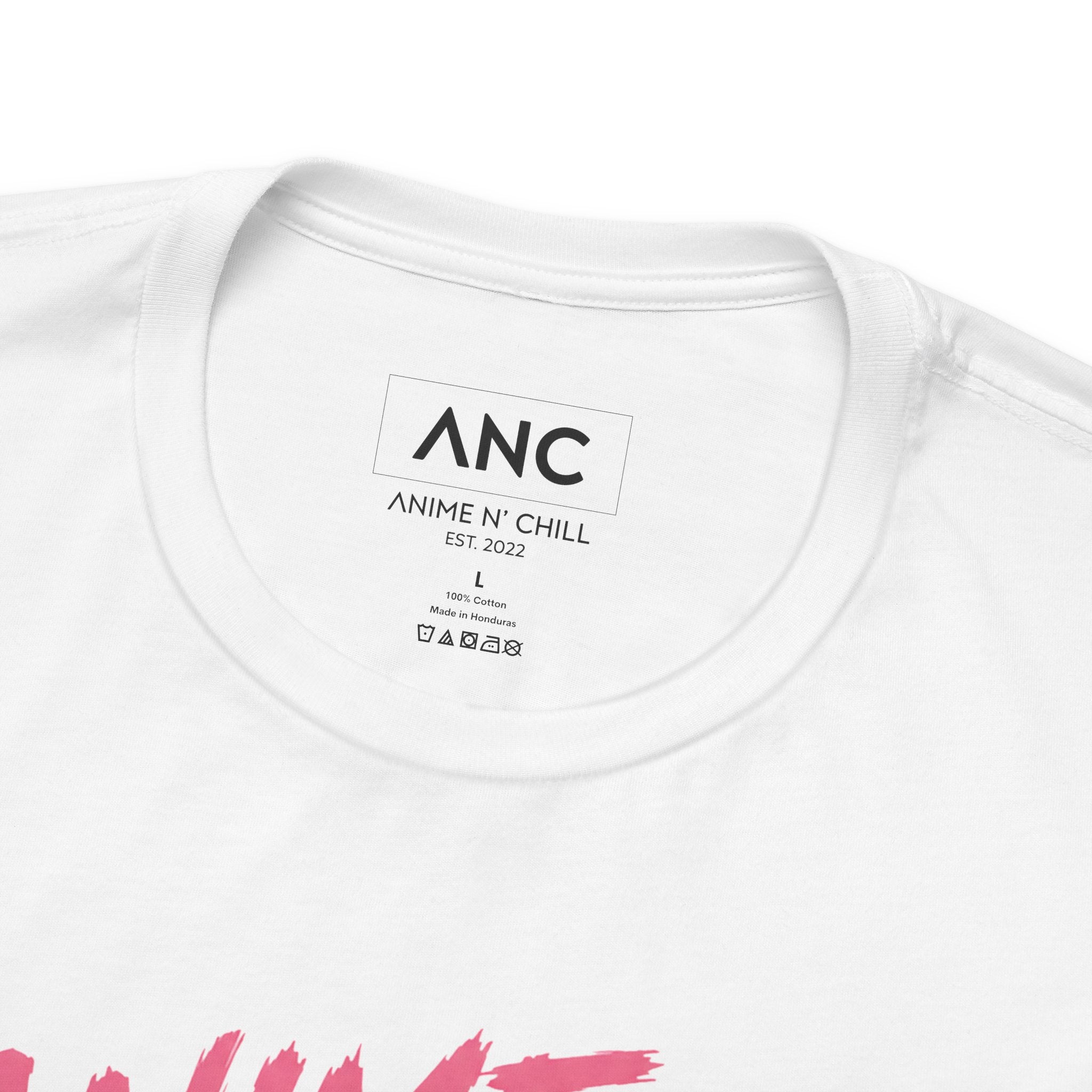 Anime N Chill chibi girl T-Shirt | pastel kawaii beach aesthetic | Kawaii Vacation Shirt | Cute Summer Anime Tee